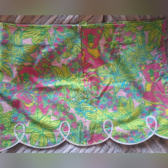 Vintage Lily Pulitzer Skirt with Scalloped Hem - Picture 2 of 8